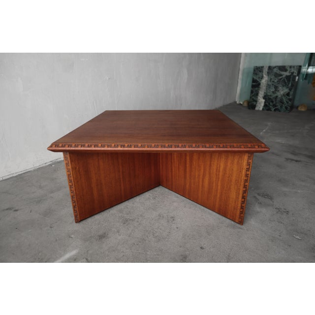 Super RARE and early Mid Century coffee table from the Taliesin Collection by Frank Lloyd Wright for Heritage-Henredon. 2...