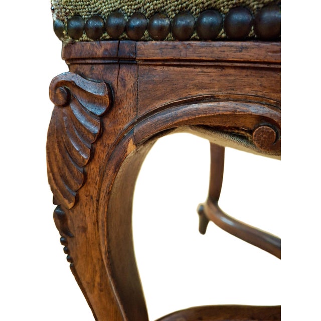 Pair of Antique Louis XIV Style, Needlepoint-Upholstered Side Chairs For Sale - Image 18 of 18
