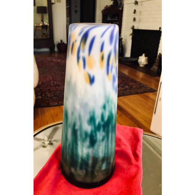 Shane Faro Studio Hand Blown Vase Collaboration With Angus Powers, Signed and Dated, Very Ethereal For Sale In Chicago - Image 6 of 7