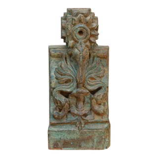 Mid 19th Century Verdigris Architectural Corbel For Sale