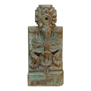 Mid 19th Century Verdigris Architectural Corbel