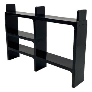 Black Modular Shelf by Olaf Von Bohr for Kartell, 1970s For Sale