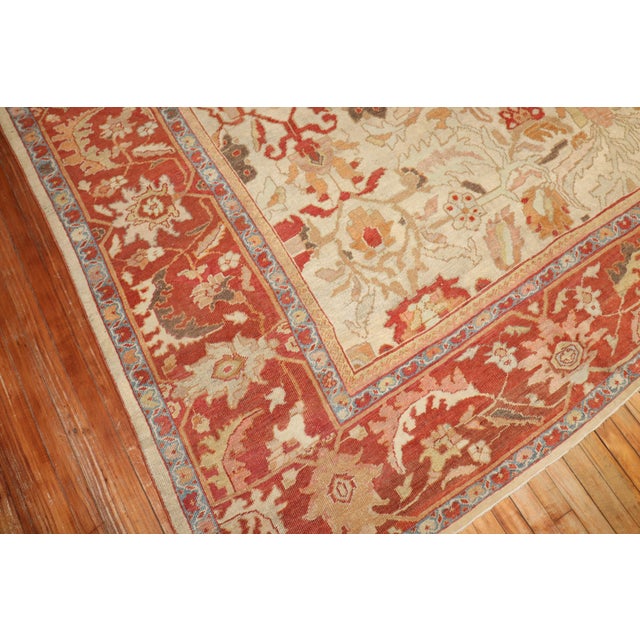Antique Sultanabad Persian Carpet For Sale - Image 17 of 18