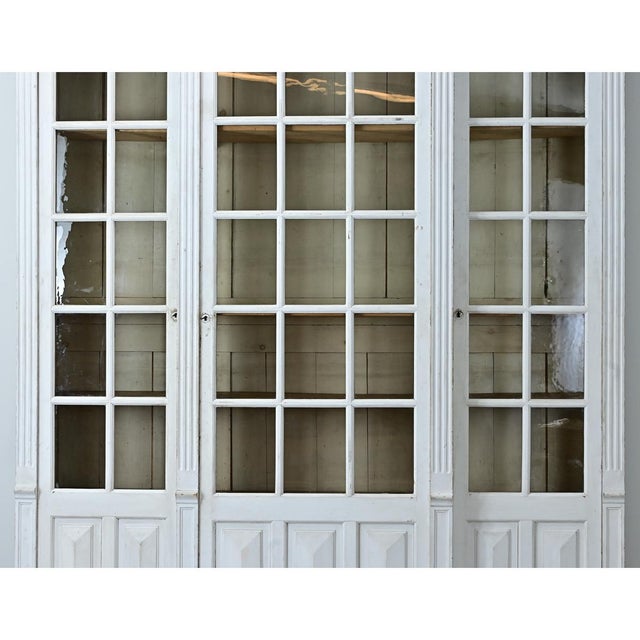 French 19th Century Painted Pine Bibliotheque For Sale - Image 17 of 18