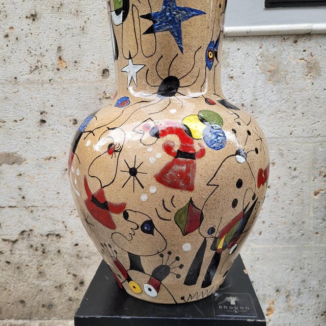 Miró Vase in Glazed Ceramic by Renata, Spain, 1993 For Sale - Image 18 of 18