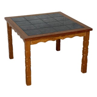 Henning Kjærnulf Black Tiles Coffee Table Danish Mid-Century Modern 1960s For Sale