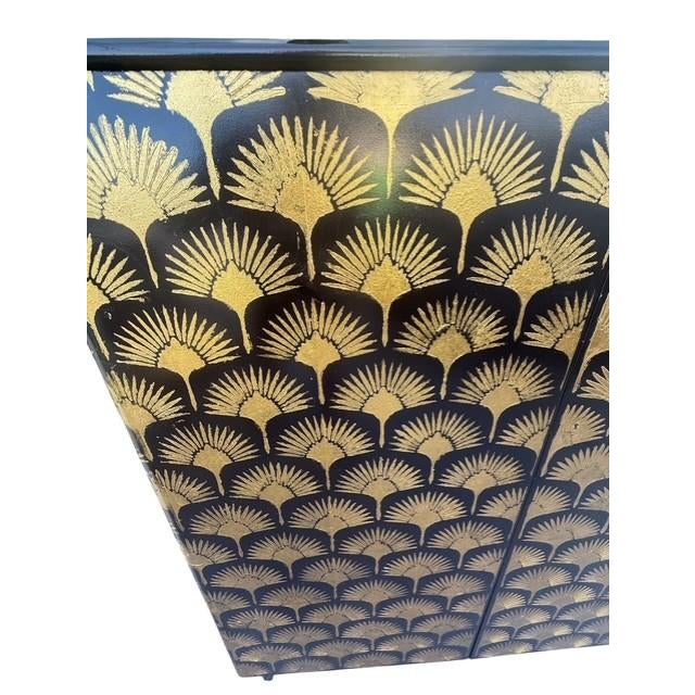 Black Vintage Scandinavian Linen Cabinet Attributed to Bodafors With Black Mirror Top For Sale - Image 8 of 18