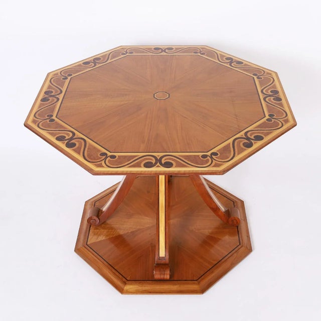 Inlaid Center Table For Sale - Image 10 of 10