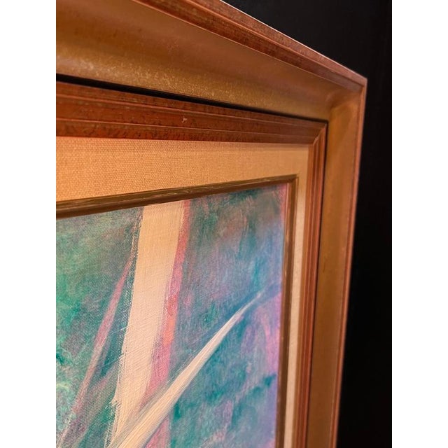 Albert Deman, Abstract Composition, Oil on Canvas For Sale - Image 10 of 11