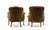 Late 20th Century Near Pair of Louis XV Style Carved Bergeres and Ottoman For Sale - Image 6 of 6