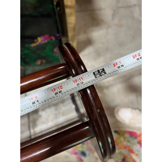 Up for consideration is a beautiful vintage dark wood blanket rack. This would look lovely on display in your home and it...