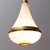 1950s Opaline Glass and Brass Chandelier, 1950s For Sale - Image 5 of 11