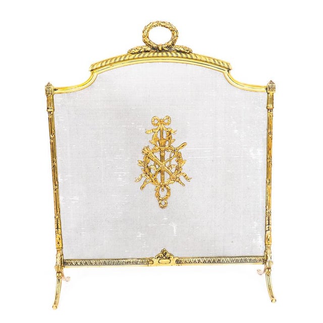 Traditional Antique French Empire Revival Fire Screen, 1800s For Sale - Image 3 of 11