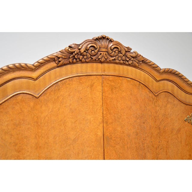 Brown Vintage Cocktail Cabinet in Burr Walnut, 1930s For Sale - Image 8 of 11