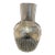 1930s Hammered Sterling and Etched Glass Vase For Sale