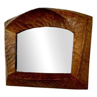 Small Donach School Anthroposophical Mirror in Gouged Wood, 1930 For Sale