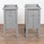 Gustavian (Swedish) Pair of 20th Century Swedish Gray Painted Pine Nightstands For Sale - Image 3 of 12