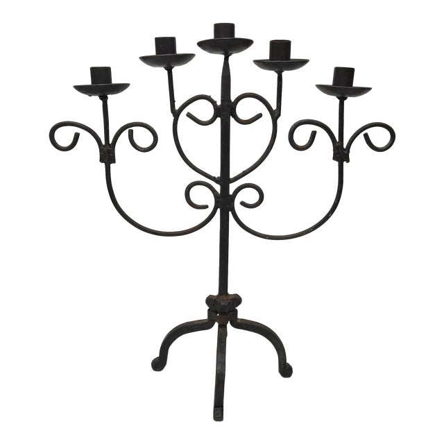 Antique Wrought Iron Candelabra Chairish