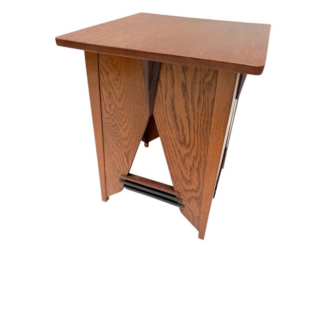 Magnificent and rare Art Deco Modernist side table. Design by P.E.L. Izeren for De Genneper Molen. Striking Dutch design...