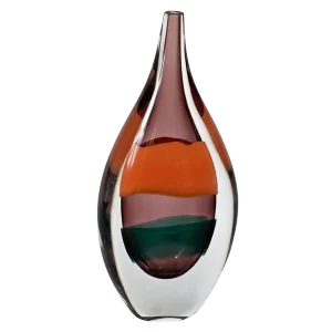 Luciano Gaspari Sommerso Glass Bottle Vase