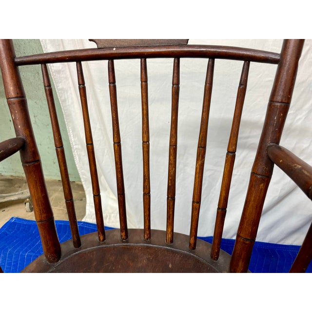 Antique Birdcage Windsor Chairs, a Near Pair For Sale - Image 11 of 12