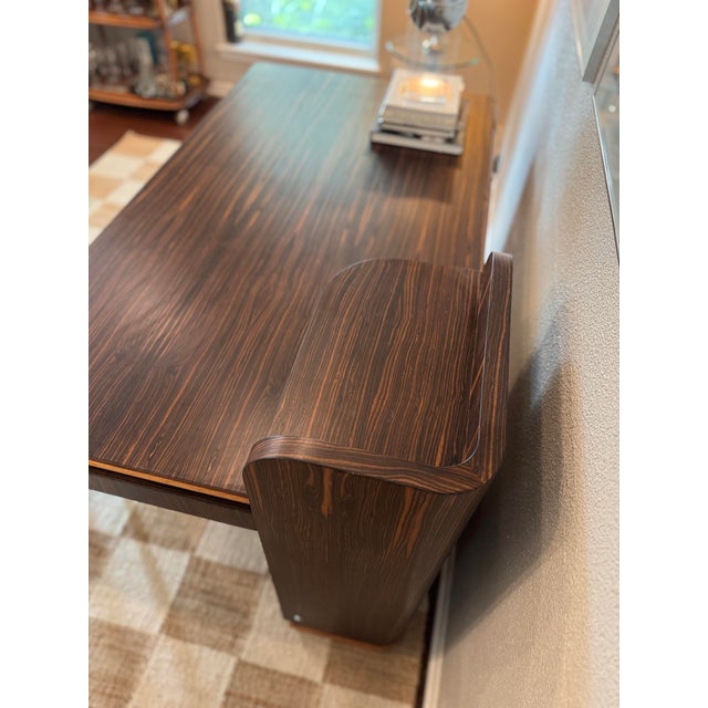 1930s A Streamline Rosewood Desk From the Art Deco Era, Circa 1930s For Sale - Image 5 of 12