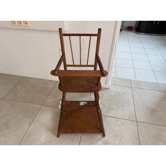 Farmhouse Children's Armchair in Wood For Sale - Image 9 of 12