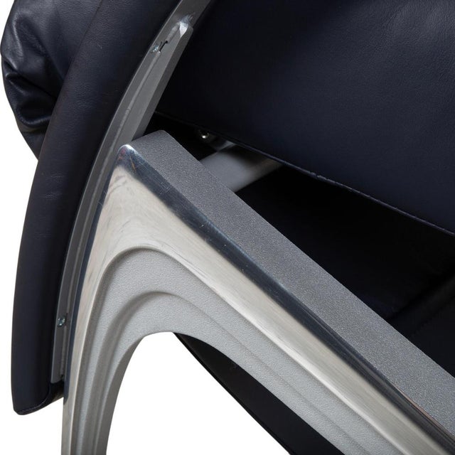 3100 Lounge Chair in Dark Blue Leather from Rolf Benz For Sale - Image 5 of 16