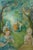 Green Mid 20th Century Vintage French Colonial Court Garden Party Scene Oil Paintings on Board, Framed - Set of 3 For Sale - Image 8 of 12
