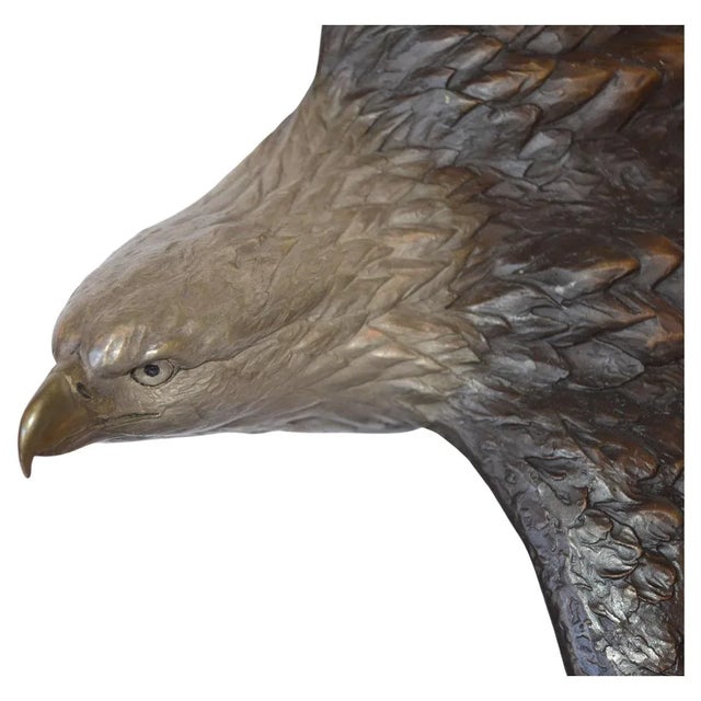 Signed Eugene Morelli Eagle Sculpture For Sale - Image 4 of 5
