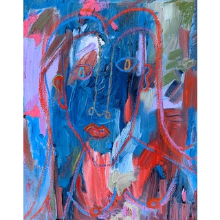 "November" Contemporary Figurative Abstract Oil Painting by Monica Shulman For Sale