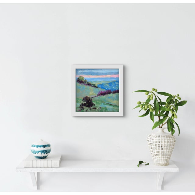 Textile Modern Impressionist Landscape Oil Painting For Sale - Image 7 of 12