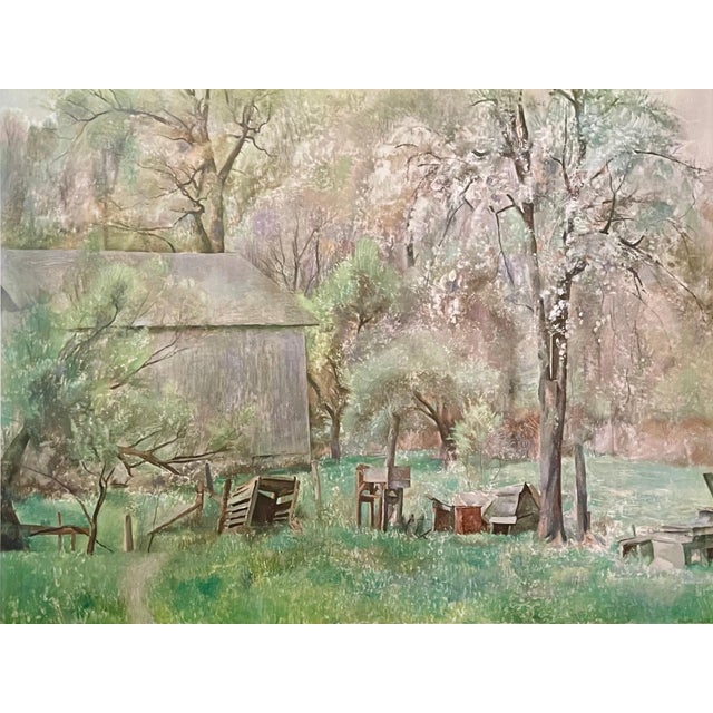 Henriette Wyeth-Hurd Hand signed, Collotype, Limited Edition of 490 Image Size: 20" x 26" framed 28.5 X 34.5 Provenance:...