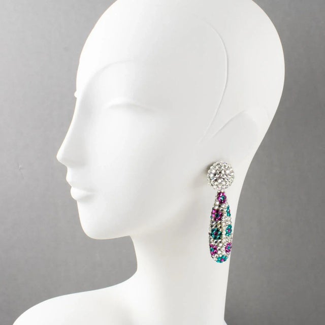 This is part of Chairish’s Costume Jewelry assortment. These fabulous clip-on earrings were designed by Richard Kerr in...