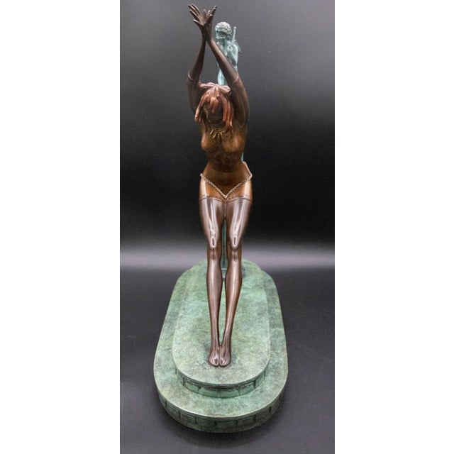 Erte - Prisoner of Love - Signed & Numbered Art Deco Bronze Sculpture 15" H About the Artist Erte (Romain de Tirtoff,...