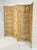 Brown Vintage Rattan Folding Screen Room Divider With Brass Hardware, Organic Modern For Sale - Image 8 of 18