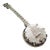 Vintage Italian Handmade Genuine Silver Banjo / Mandolin Figurine Miniature, Made in Tuscany (Arezzo) For Sale