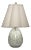 Jamie Young Capsule Mother of Pearl Table Lamp with Linen Shade For Sale