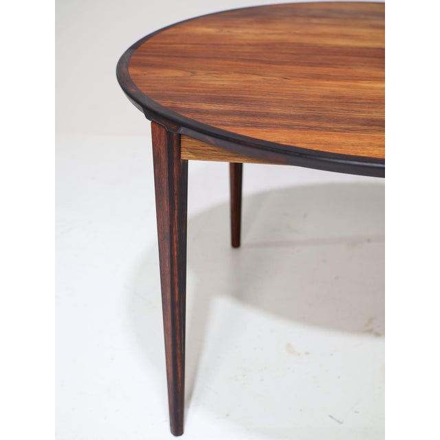 Round Extendable Dining Table in Rosewood by Henry Rosengren Hansen for Brande Møbelindustri, 1960s For Sale - Image 7 of 18