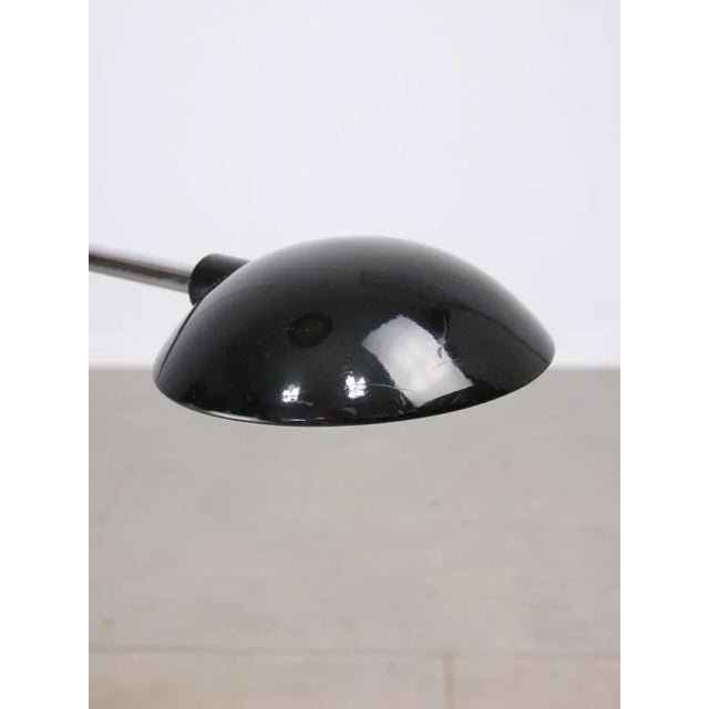 Vintage Arc Table Lamp in Black and Chrome from Meblo, 1980s For Sale - Image 6 of 11