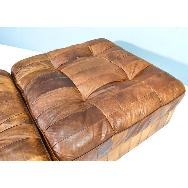 DS-88 Sectional Daybed in Cognac Tan Leather from de Sede, 1970s, Set of 8 For Sale - Image 13 of 18