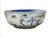 1970s 9.5" Asian Style Longevity Cranes Cloud Painted Porcelain Art Bowl For Sale - Image 5 of 14