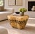 This table (or stool) is carved from reclaimed Golden Ash Wood by California artist Daniel Pollock (American b. 1952)....