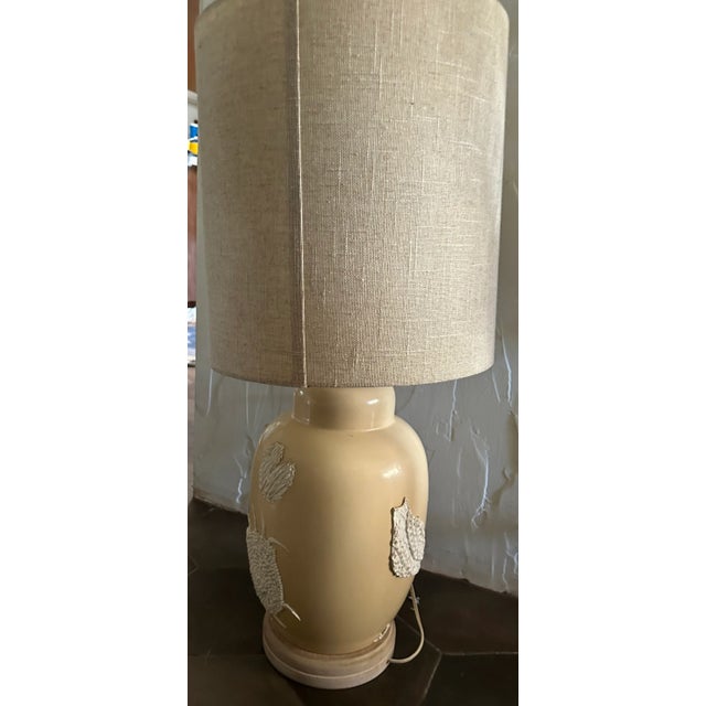California Coastal Chic Seashell Encrusted Ginger Lamp For Sale - Image 10 of 13