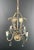 1940 Mid Century Modern Metal with Crystals Chandelier For Sale - Image 6 of 12