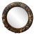Vintage La Barge Hand-Carved & Hand-Painted Italian Fruit Motif Beveled Round Wall Mirror, 30⅛" For Sale