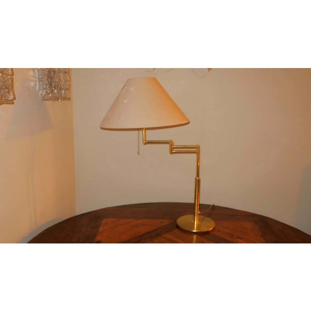 Italian Multi-Adjustable Brass Table Lamp from Relux Milano, 1970s For Sale - Image 12 of 13