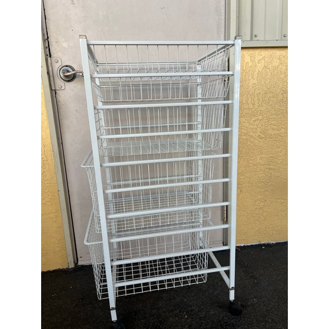 1970s Mid Century Display Trolly Cart With Drawers For Sale In West Palm - Image 6 of 8