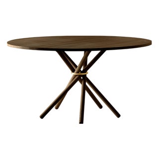 Hector Dark Oak Dining Table 140 by Eberhart Furniture For Sale