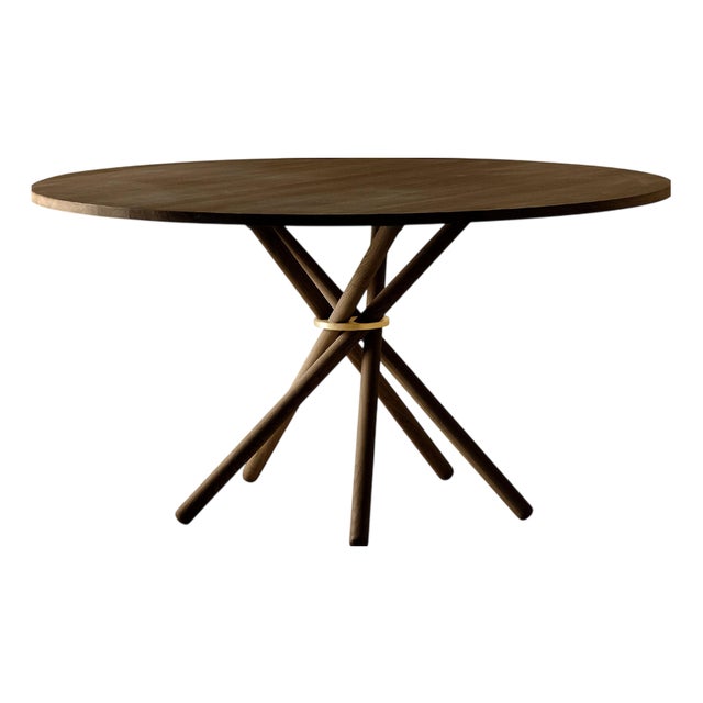 Hector Dark Oak Dining Table 140 by Eberhart Furniture For Sale